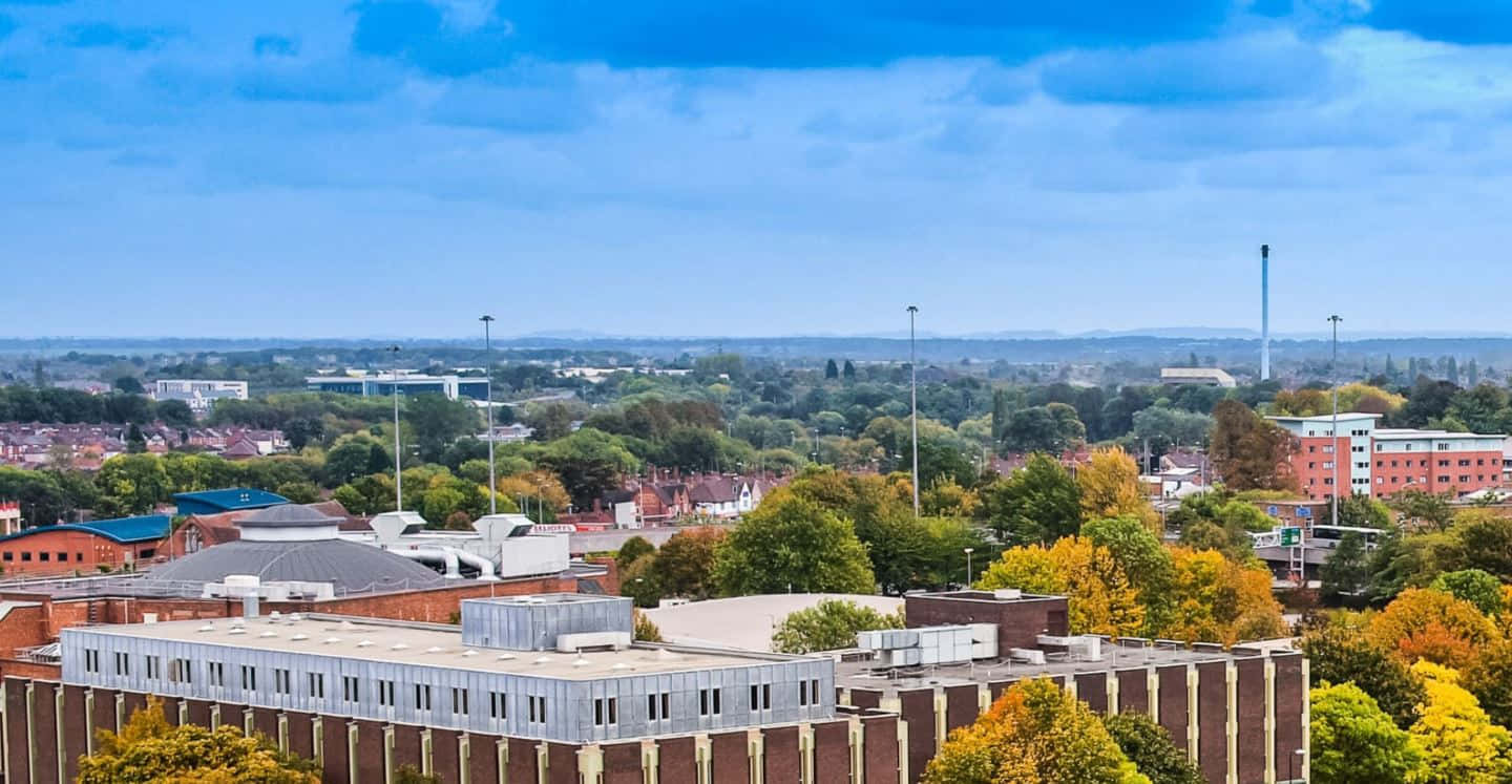 Coventry, cityscape, aerial view, HD Desktop Wallpaper