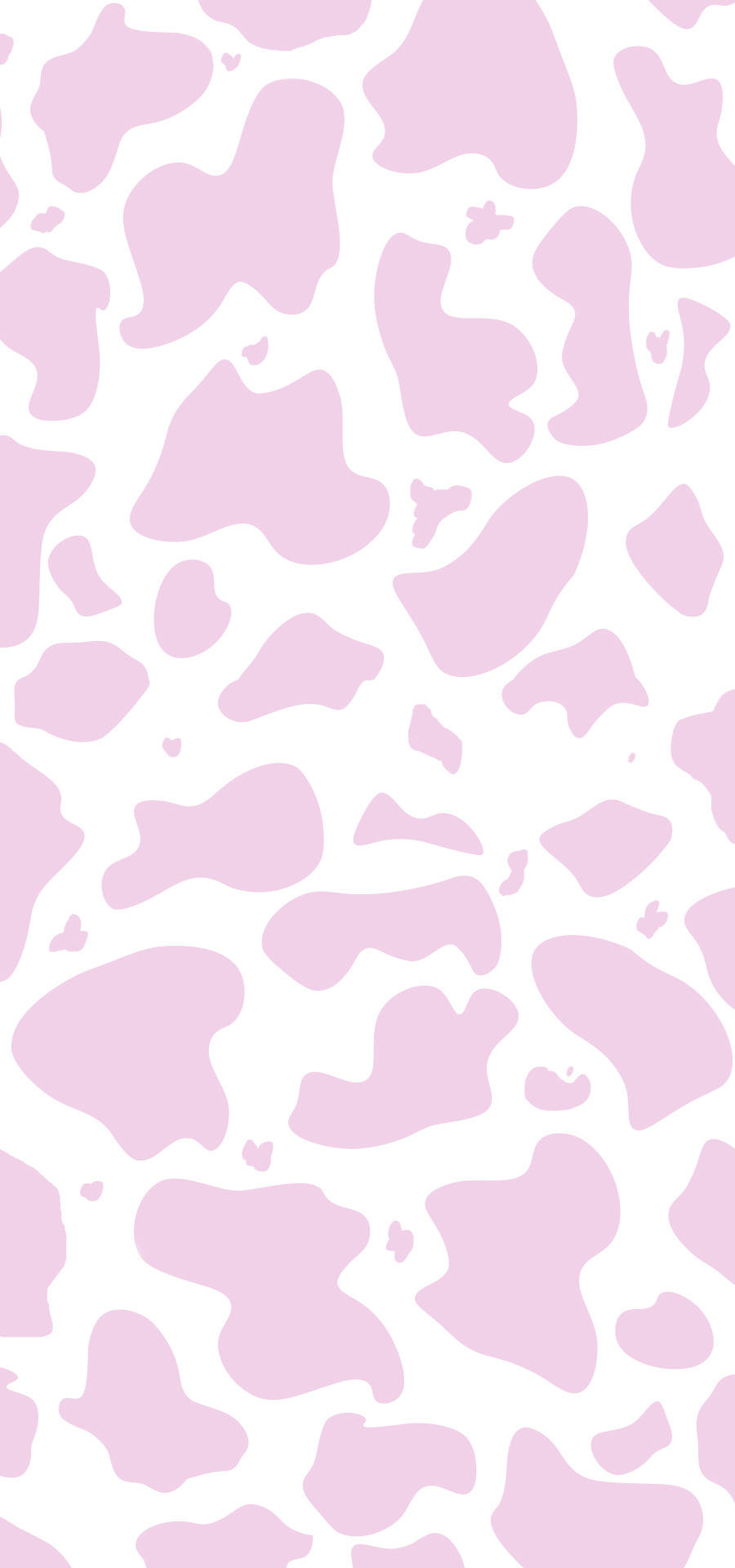 cow pattern, pastel pink spots, tiny hearts, Full HD Phone Wallpaper