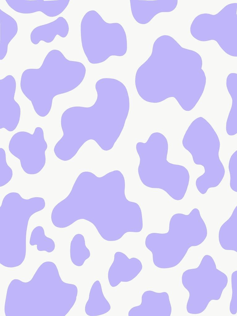 light purple, white, cow pattern, SD Phone Wallpaper