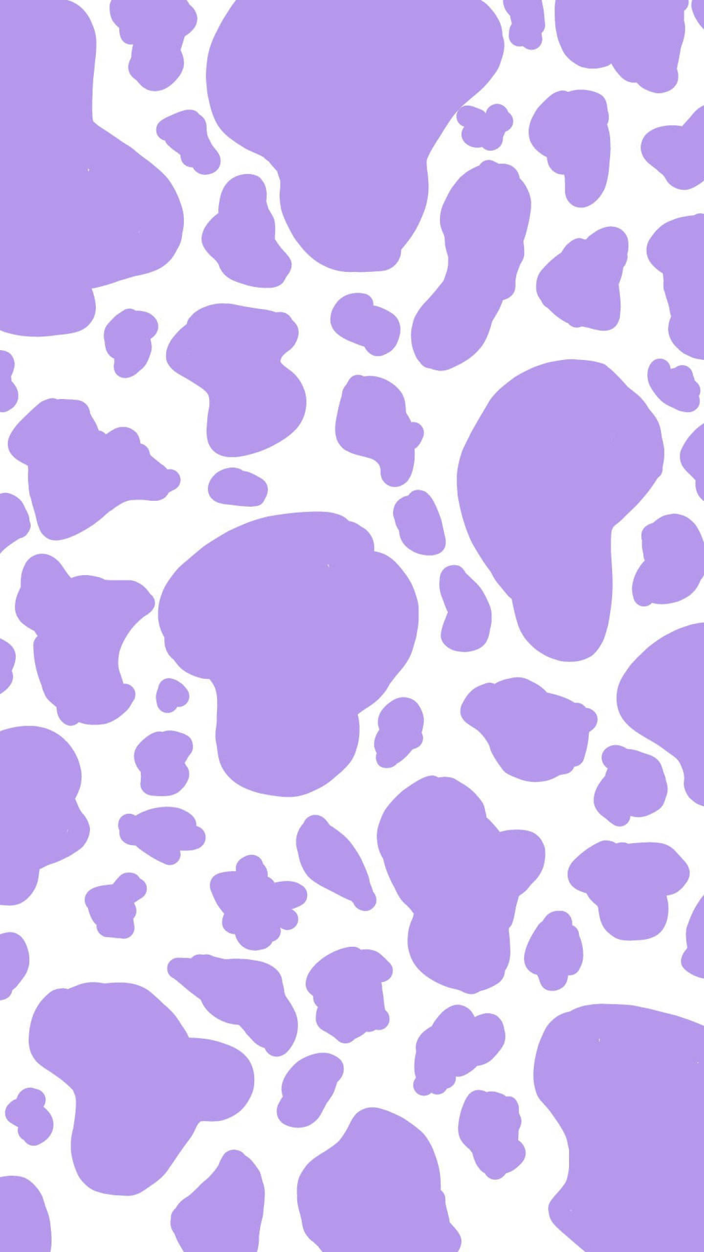 purple cow pattern, white background, lavender cow print, 2K Phone Wallpaper