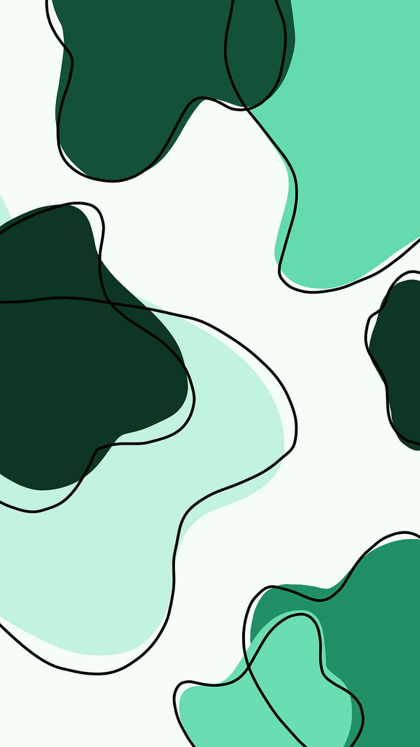 green cow print aesthetic, dark green, mint green, HD Phone Wallpaper