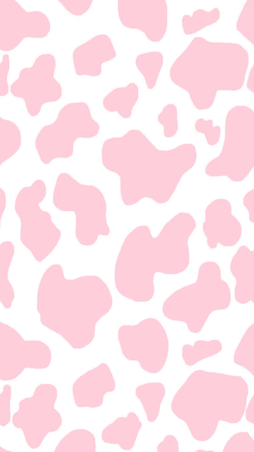pink cow print pattern, pastel tones, organic irregular shapes, HD Phone Wallpaper