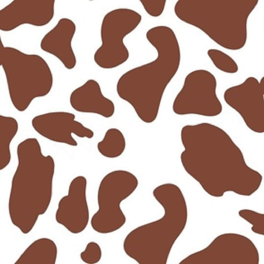 cow print pattern, brown spots, white background, SD Desktop Wallpaper