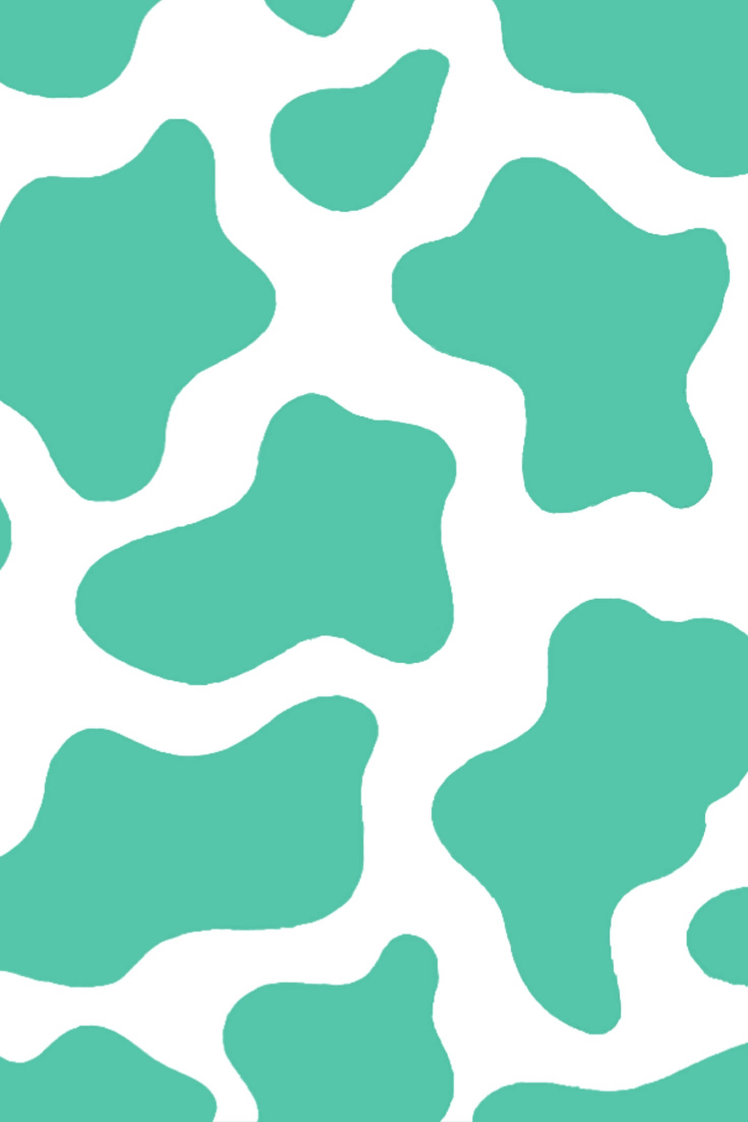 turquoise, cow print, teal, Full HD Phone Wallpaper