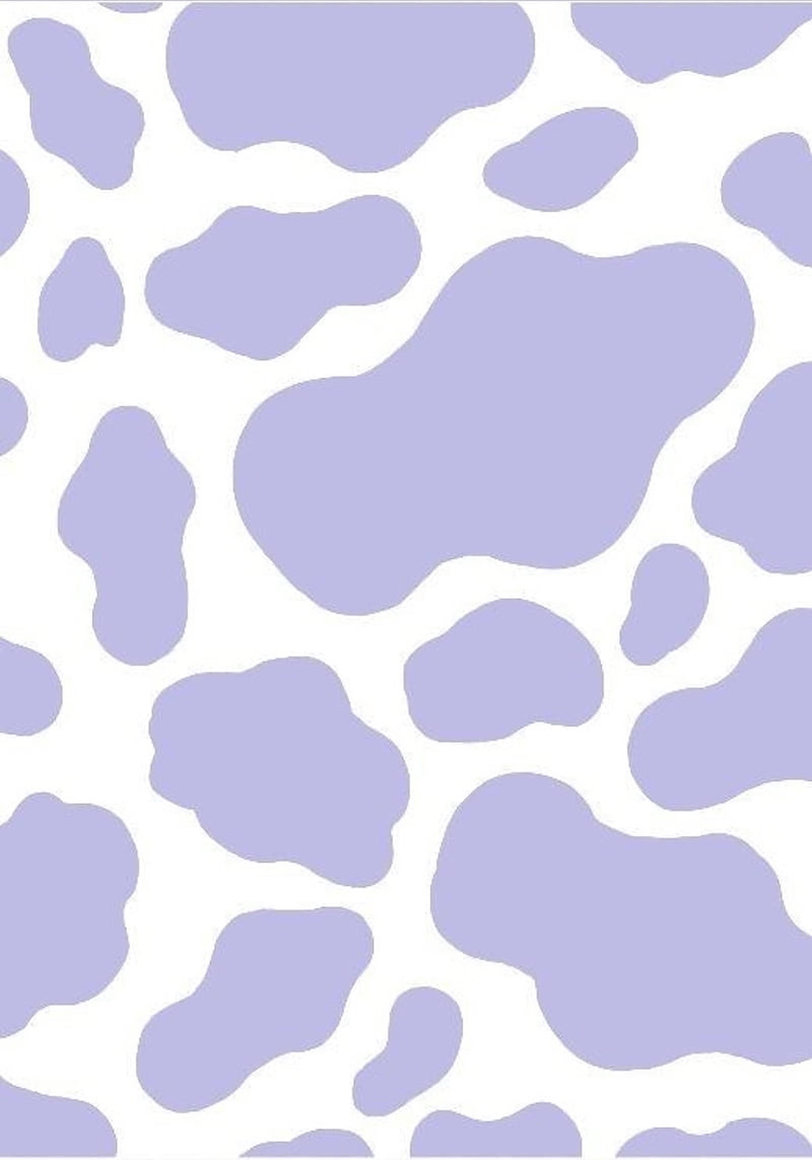 lilac cow print, lavender cow print spots, white background, Full HD Phone Wallpaper