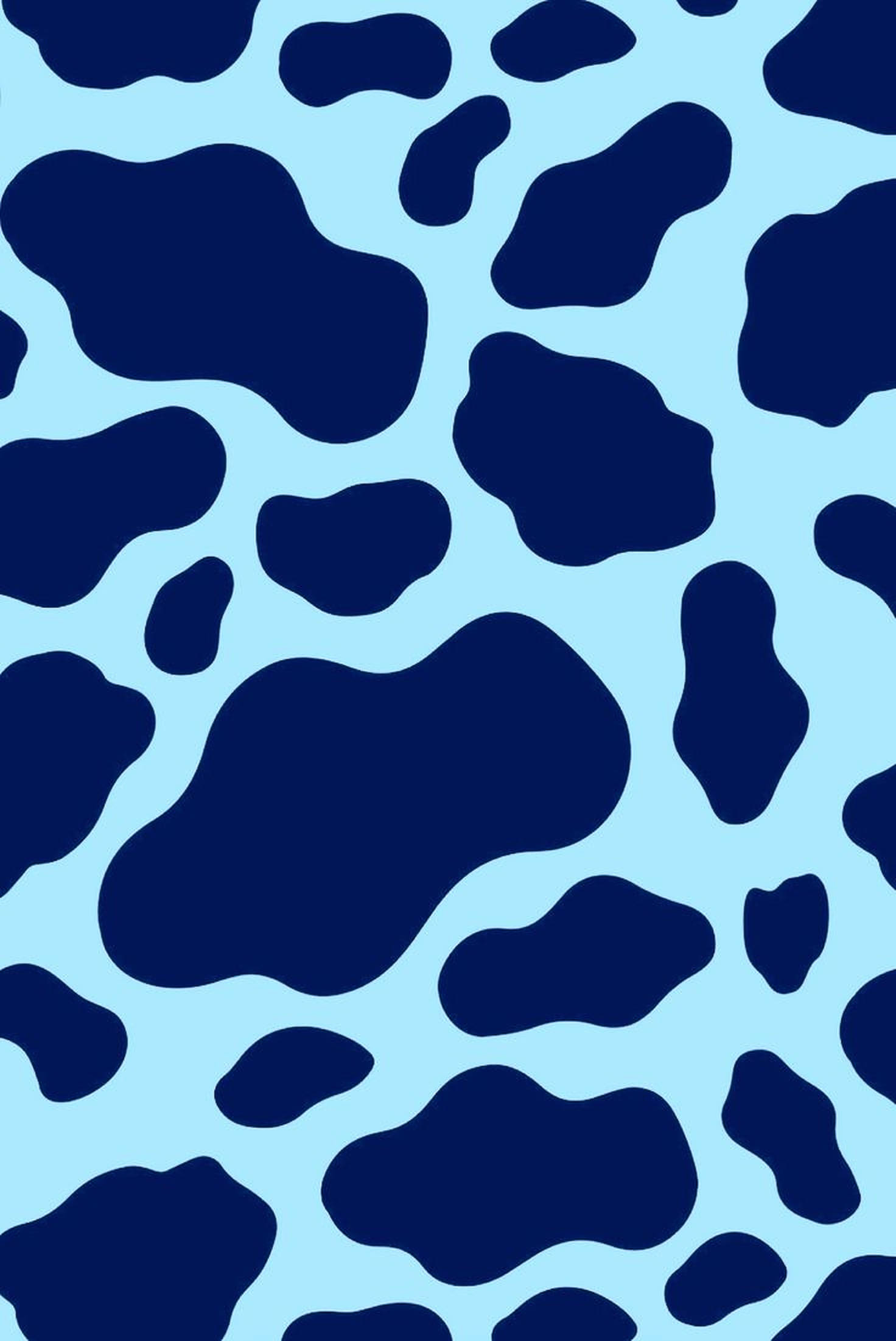 blue shade cow print, navy blue, light blue, Full HD Phone Wallpaper