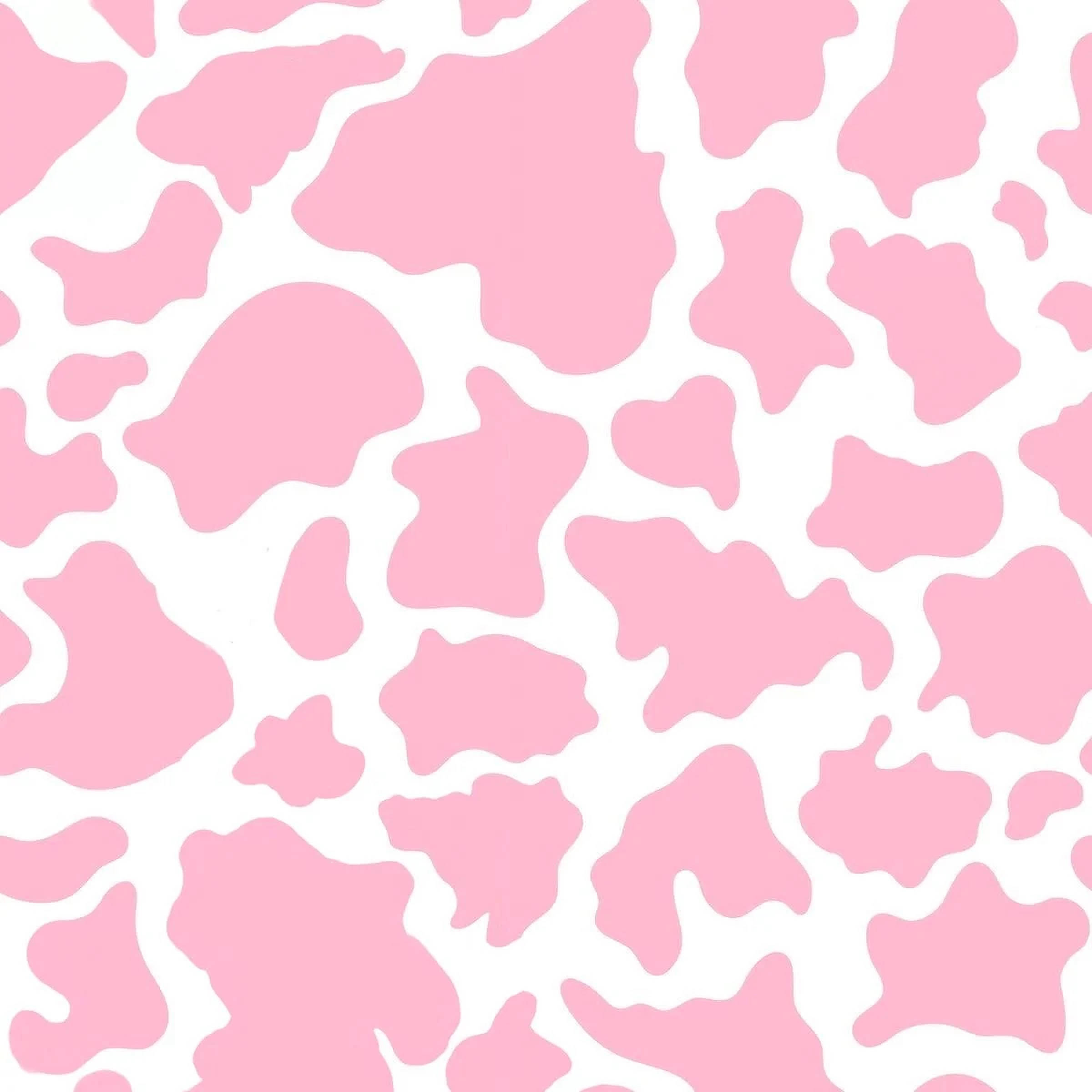 baby pink cow print, pink and white cow print, soft pastel tones, Full HD Desktop Wallpaper