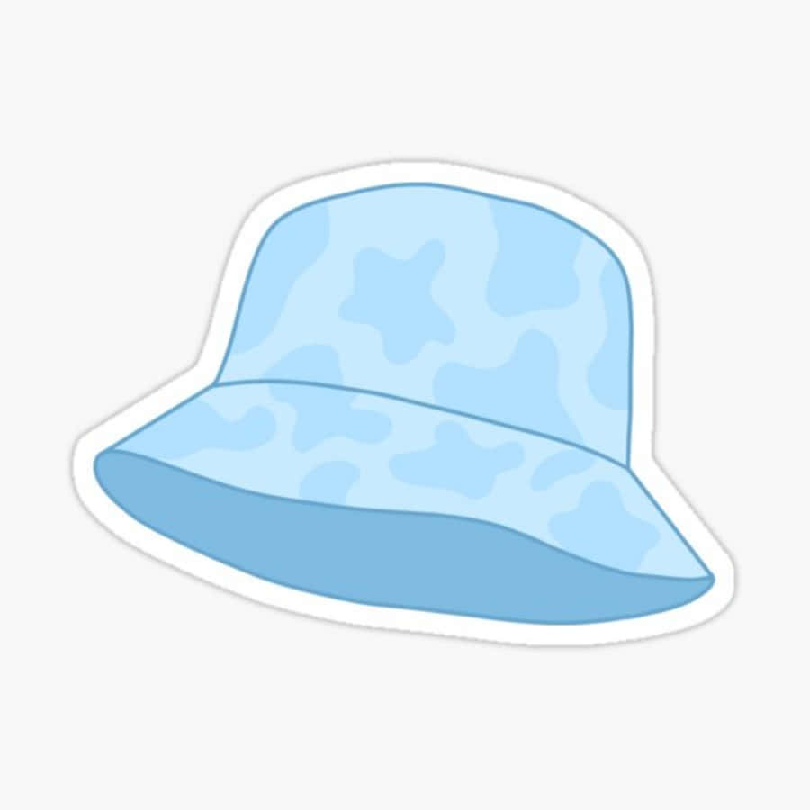 blue cow print, bucket hat, starfish pattern, SD Desktop Wallpaper