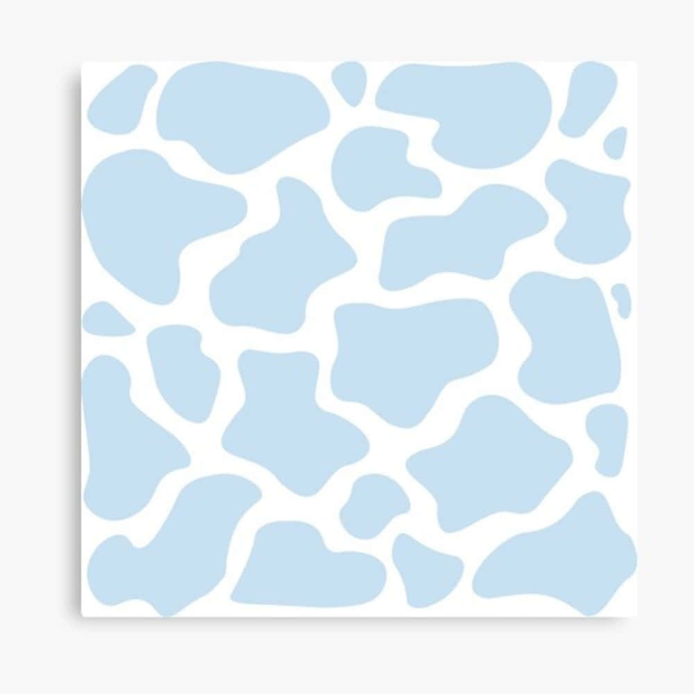 blue cow print, blue and white pattern, cow print canvas print, SD Desktop Wallpaper