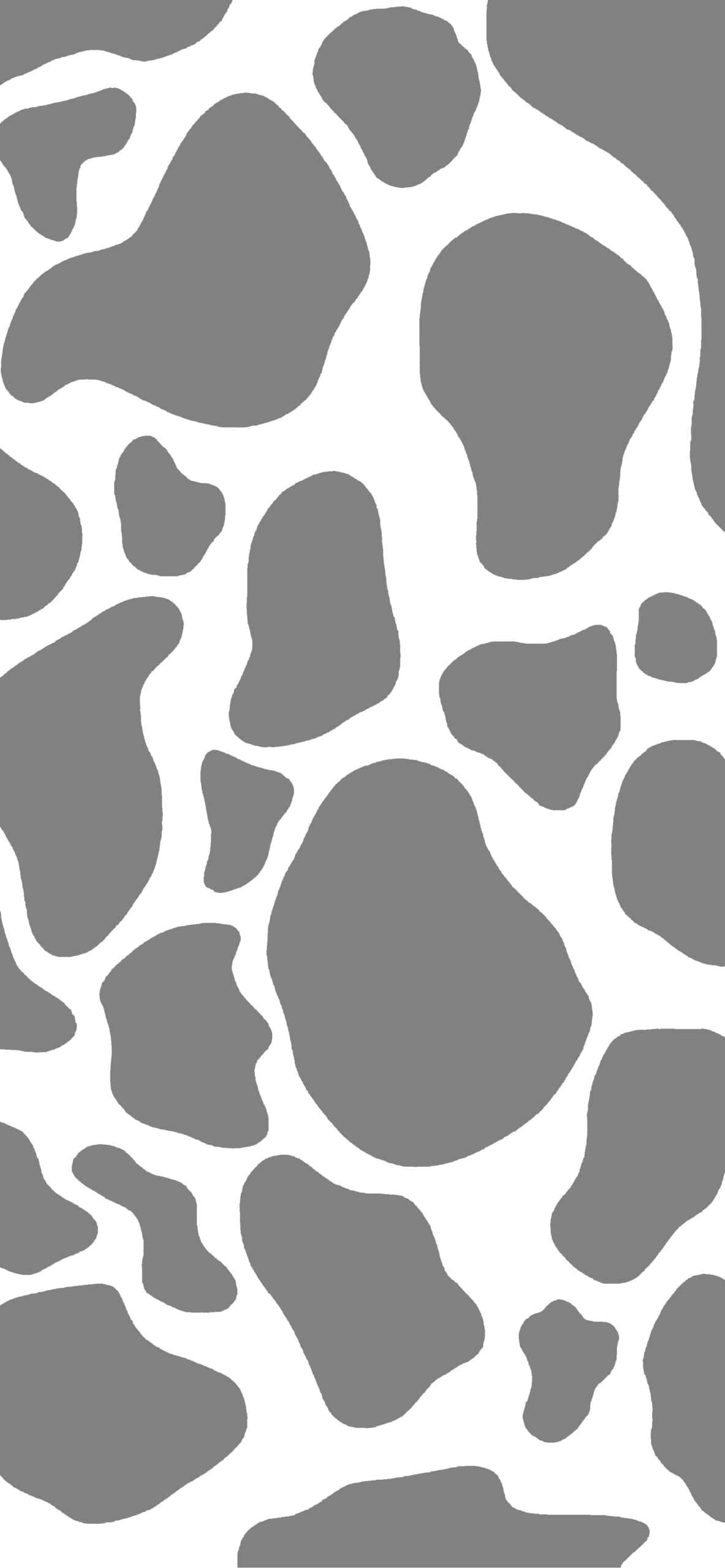 cow print pattern, grey scale, white background, 2K Phone Wallpaper