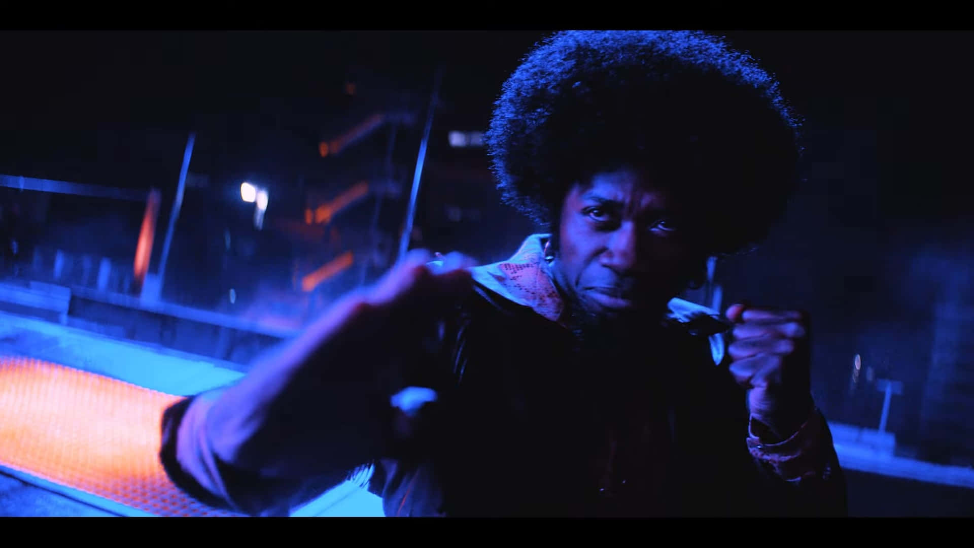 Abdul Hakim, Cowboy Bebop, neon-lit urban night scene, Full HD Desktop Wallpaper