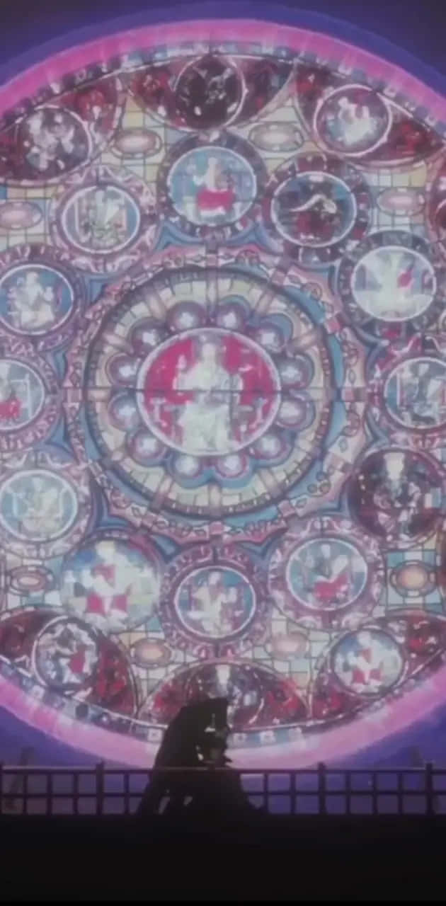 Cowboy Bebop, stained glass, rose window, HD Phone Wallpaper