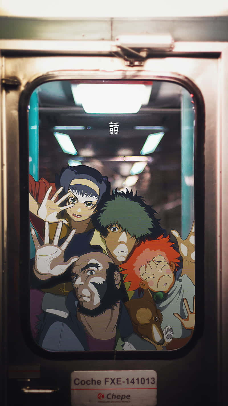 Cowboy Bebop, train window, anime characters, HD Phone Wallpaper