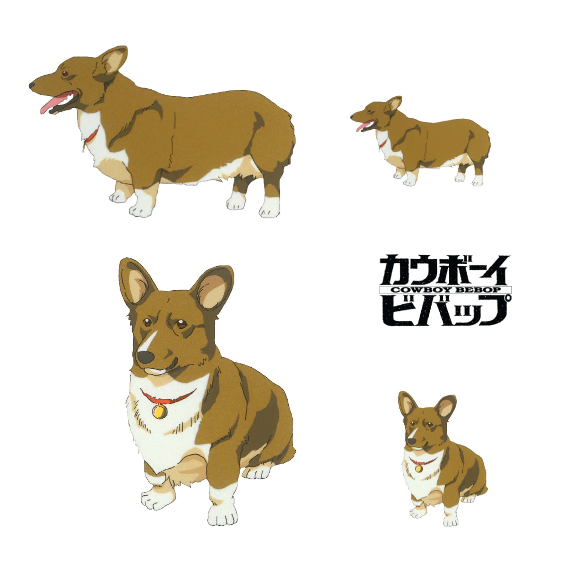 Cowboy Bebop, Ein, corgi, Full HD Desktop Wallpaper