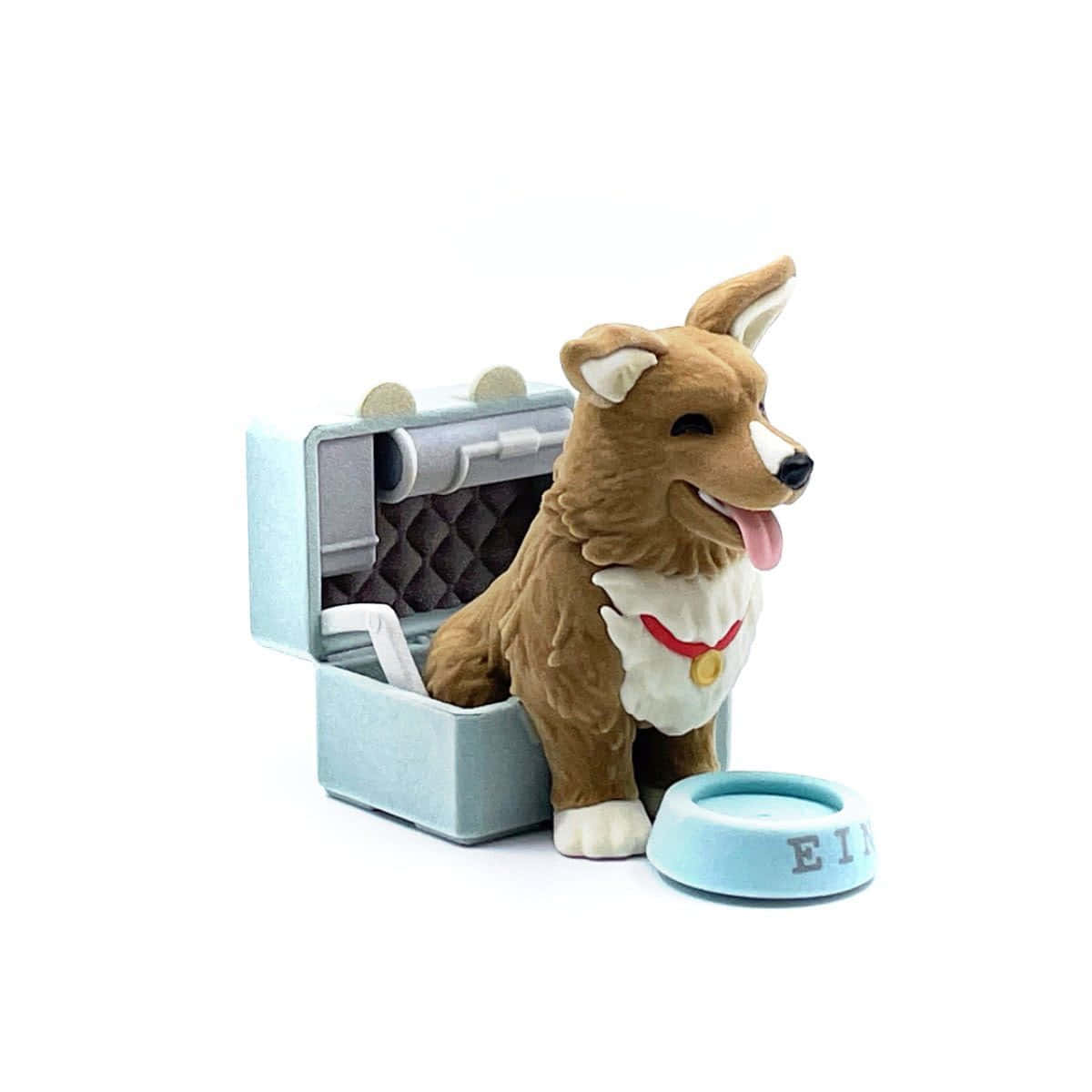 Cowboy Bebop Ein, corgi figurine, brown and white, SD Desktop Wallpaper