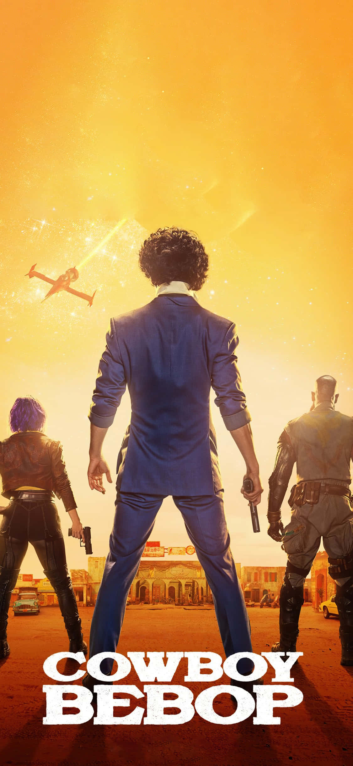 Cowboy Bebop, iPhone, sunset, Full HD Phone Wallpaper