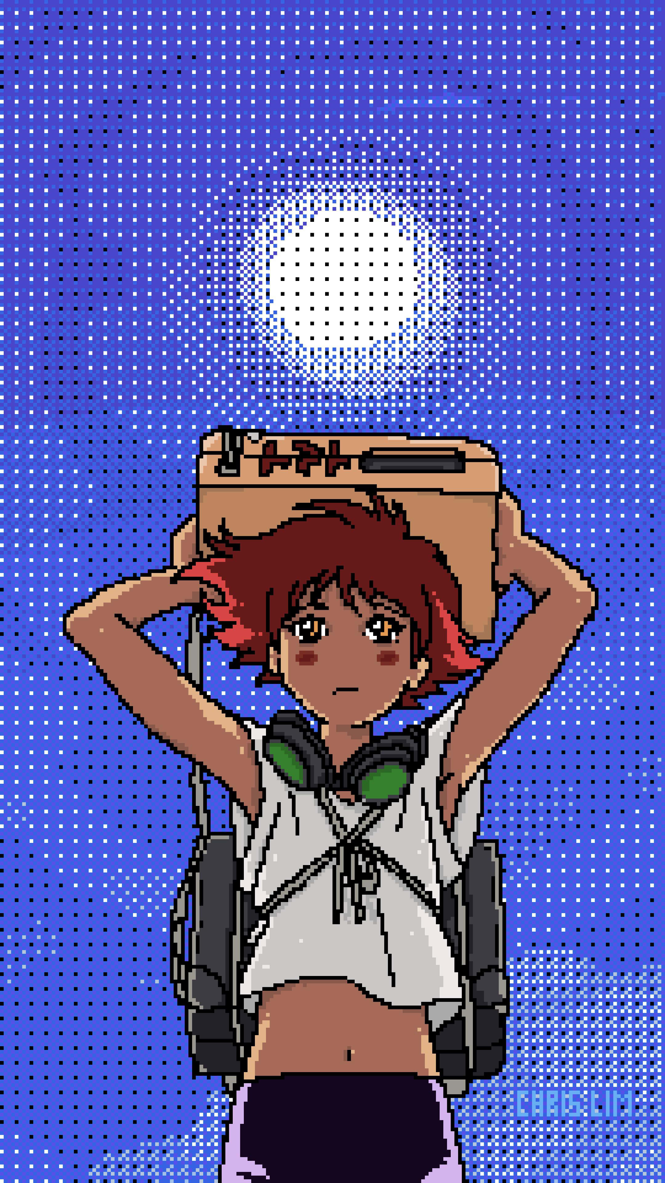 Cowboy Bebop, iPhone, red hair, 4K Phone Wallpaper