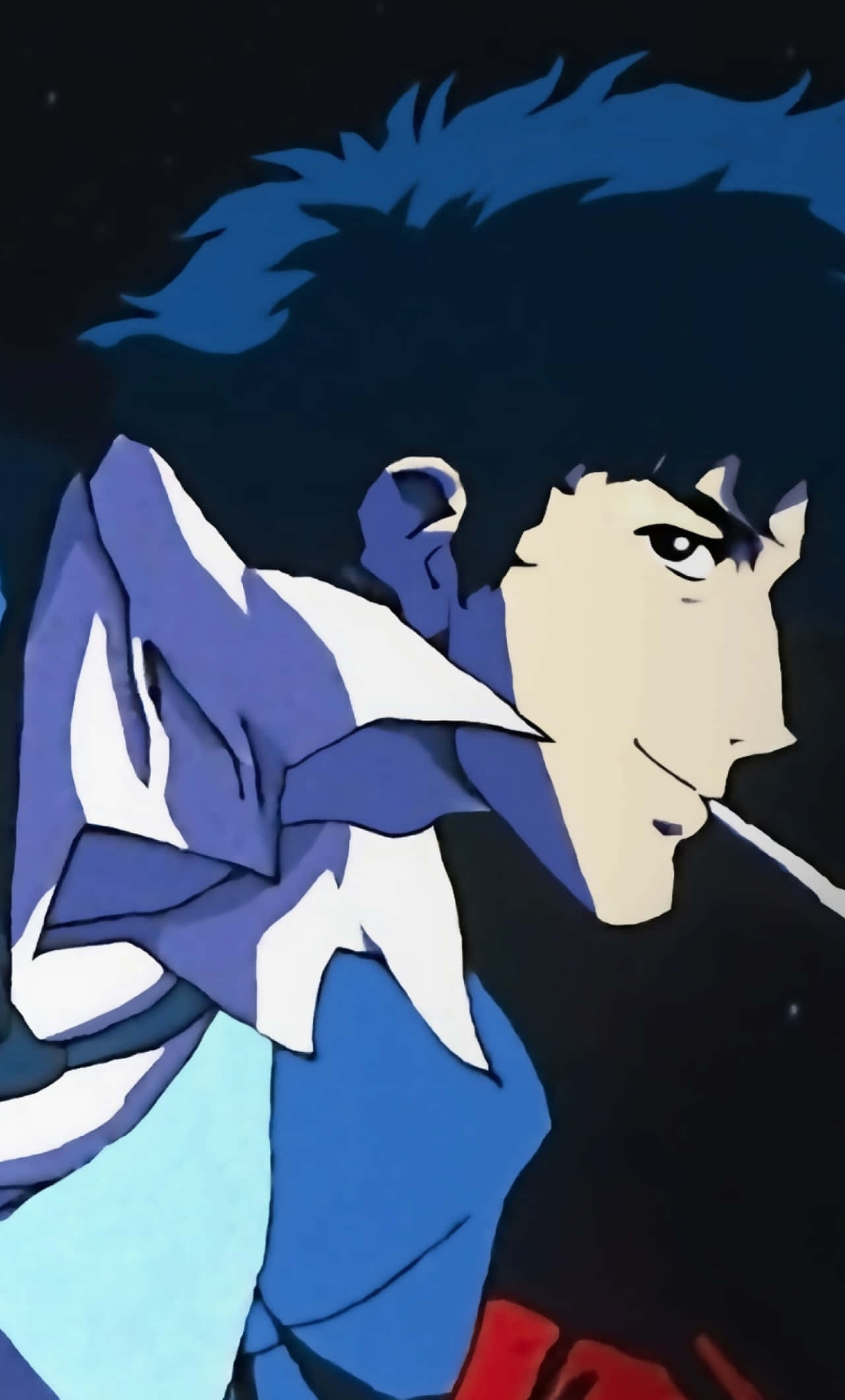 Cowboy Bebop, iPhone, spiky blue hair, Full HD Phone Wallpaper