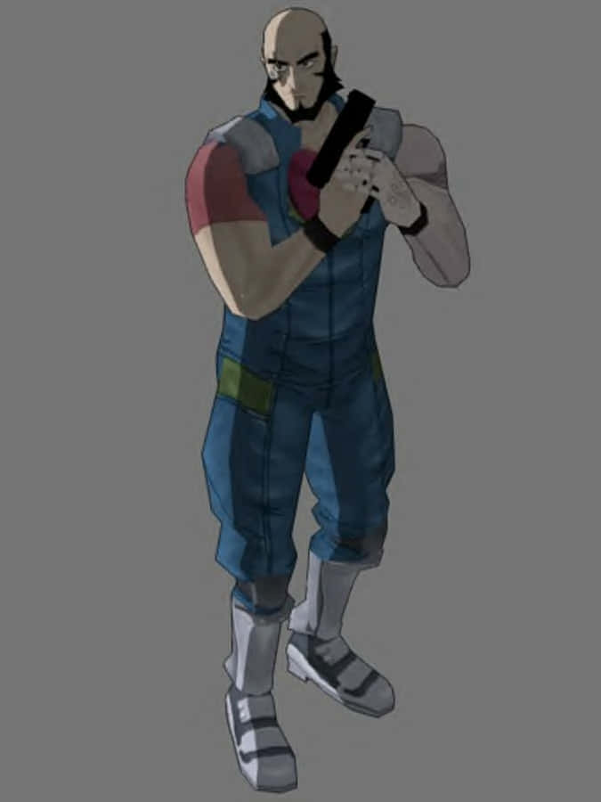 Jet Black, Cowboy Bebop, blue overalls, SD Phone Wallpaper