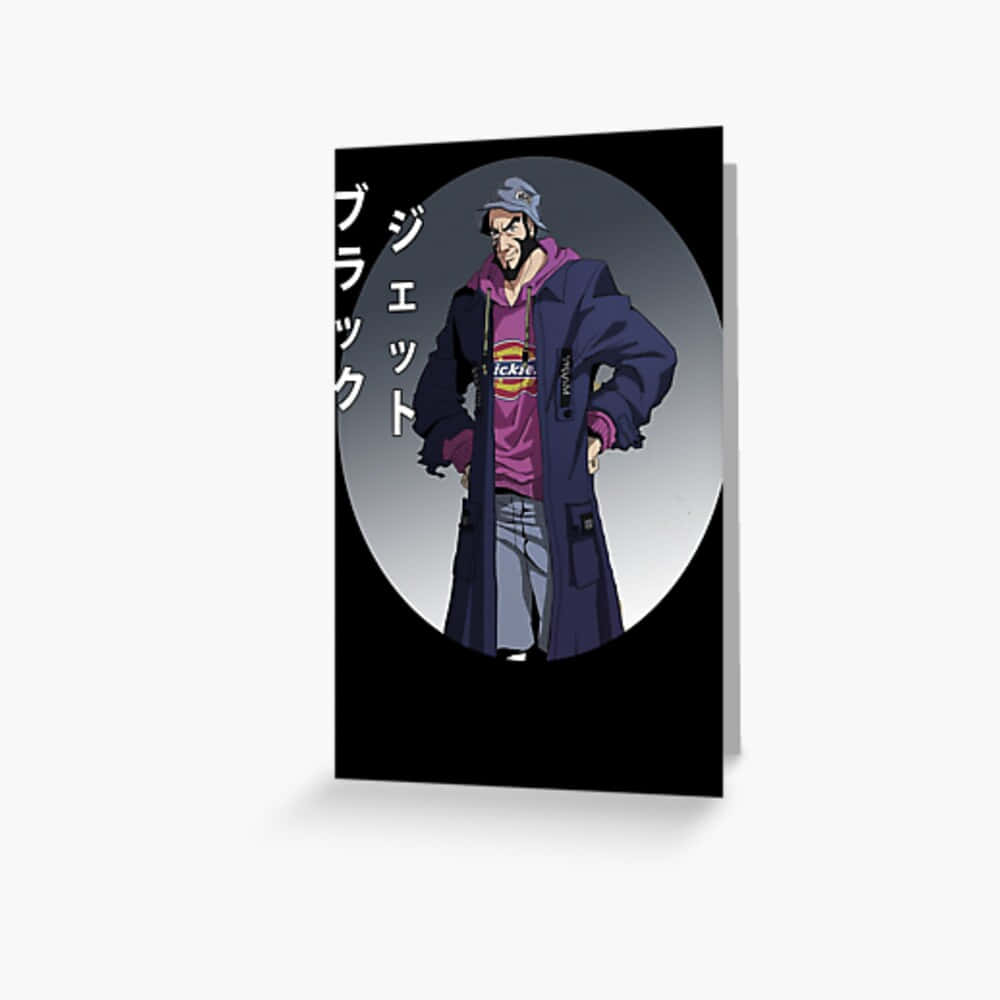 Jet Black, Cowboy Bebop, purple coat, SD Desktop Wallpaper