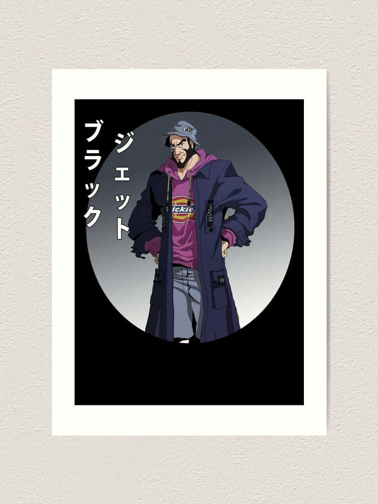 Jet Black, Cowboy Bebop, purple coat, SD Phone Wallpaper