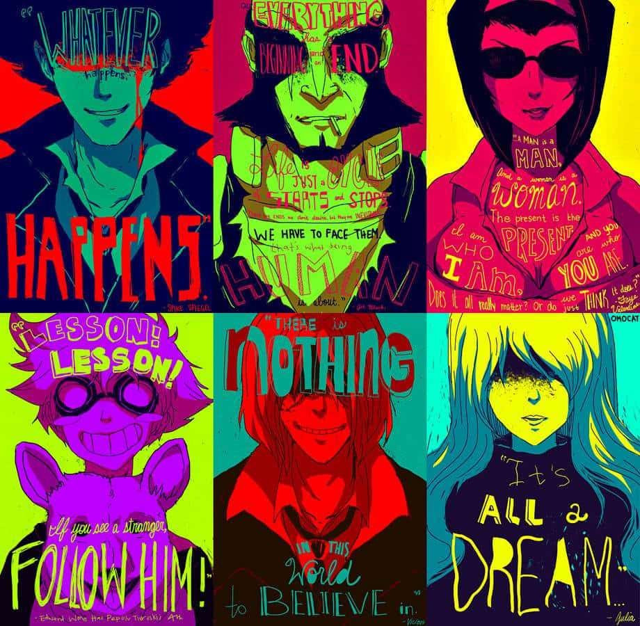 Cowboy Bebop, Julia, pop-art portraits, SD Desktop Wallpaper