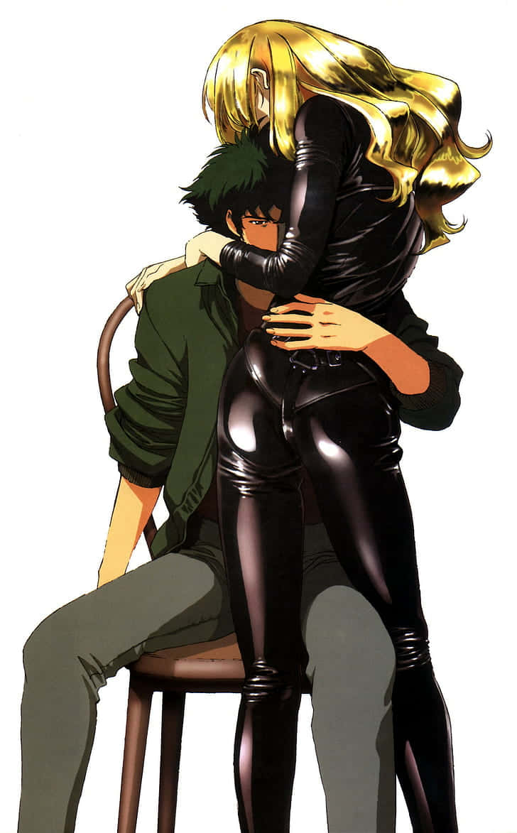 Cowboy Bebop, Julia, shiny black bodysuit, SD Phone Wallpaper