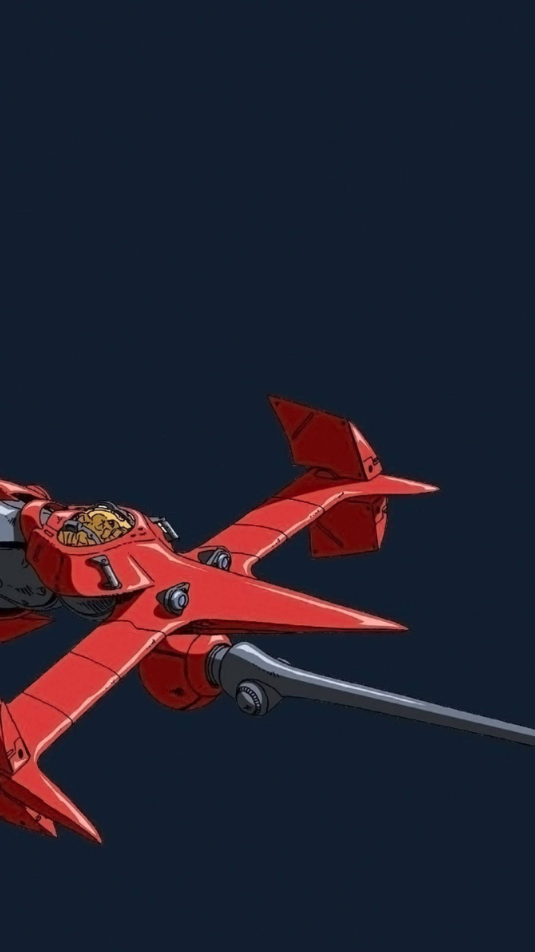 Cowboy Bebop, sleek red anime fighter jet, pilot, Full HD Phone Wallpaper