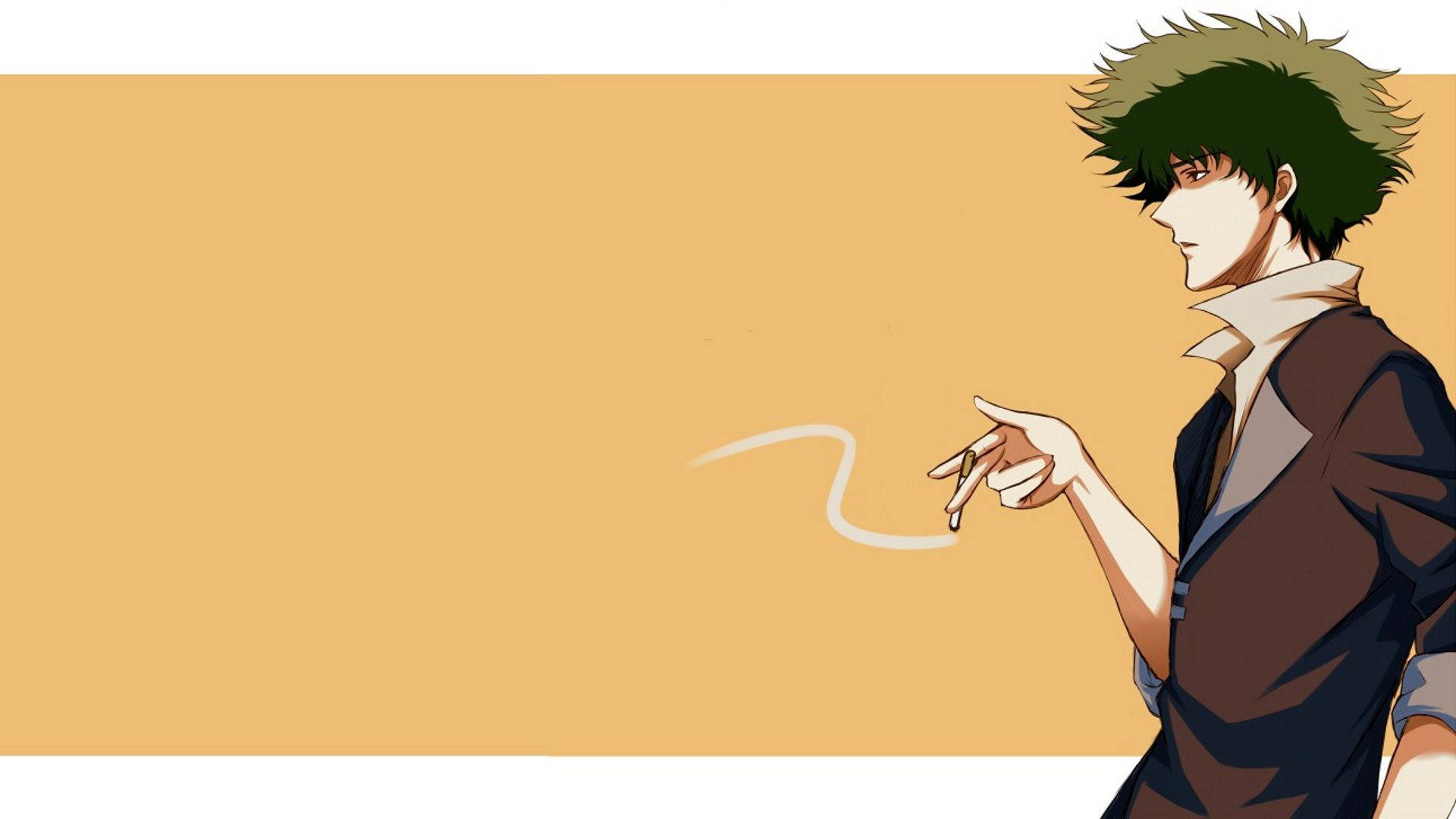 Cowboy Bebop, spiky green hair, cigarette, Full HD Desktop Wallpaper