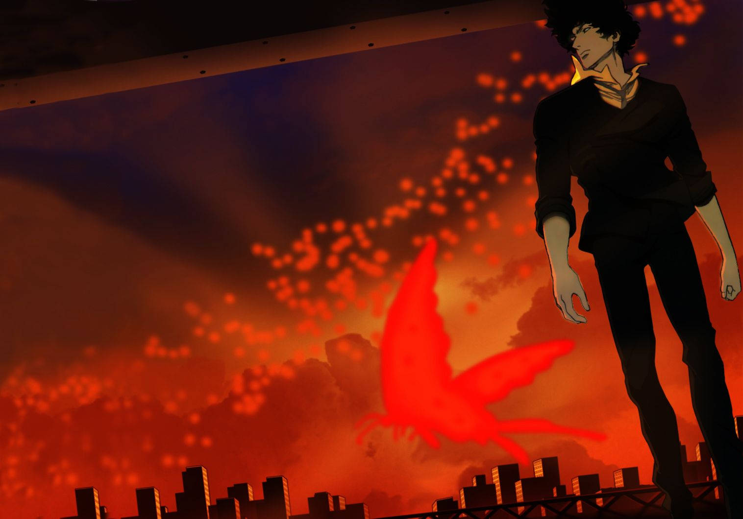 Cowboy Bebop, red, phoenix, HD Desktop Wallpaper