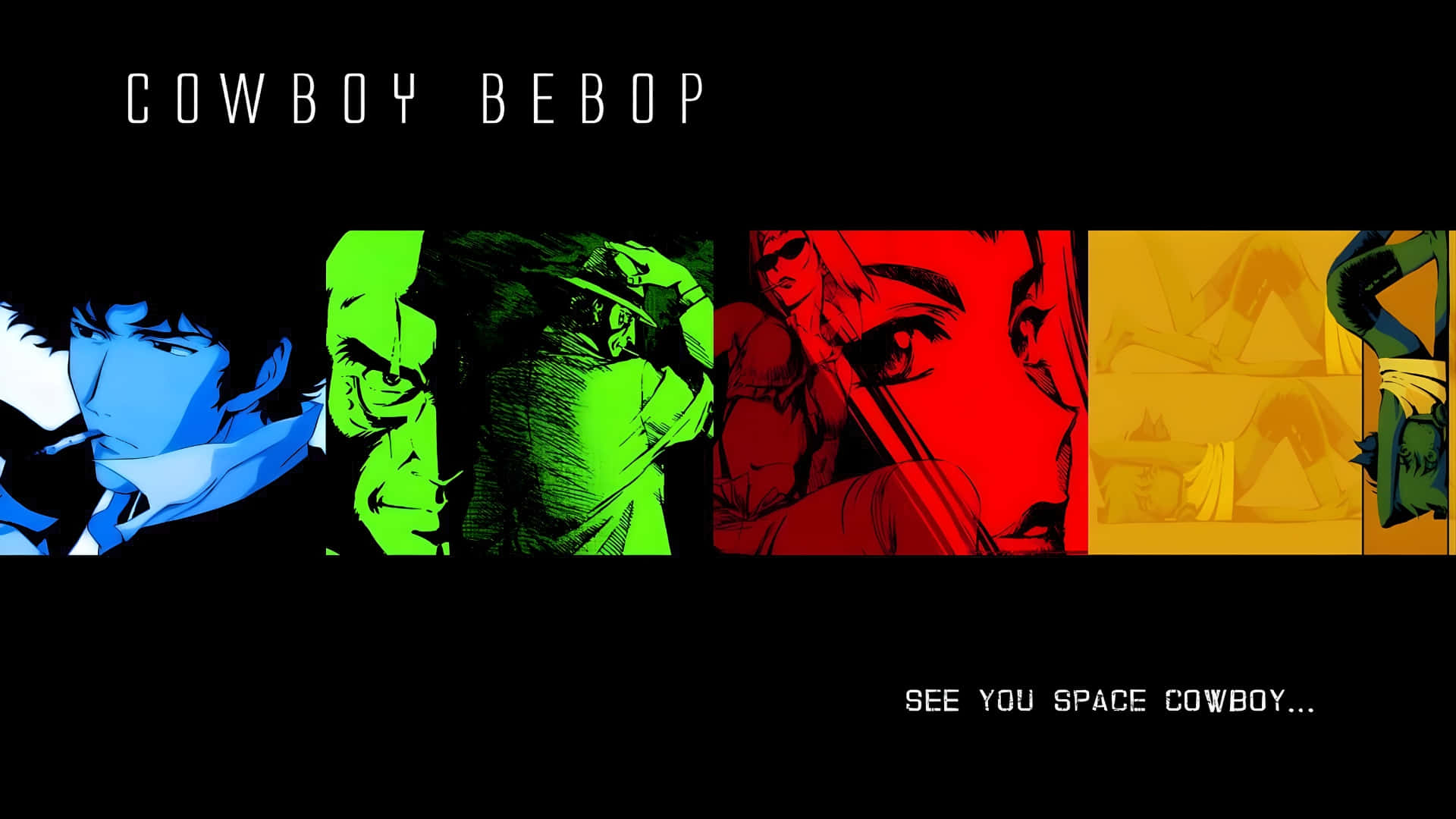 Cowboy Bebop, Space Cowboy Bebop, title card, Full HD Desktop Wallpaper