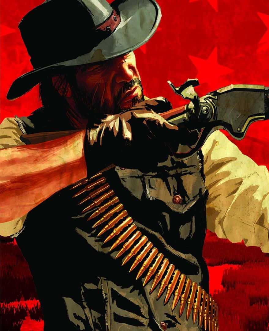 cowboy, iPhone, desert sunset, SD Phone Wallpaper