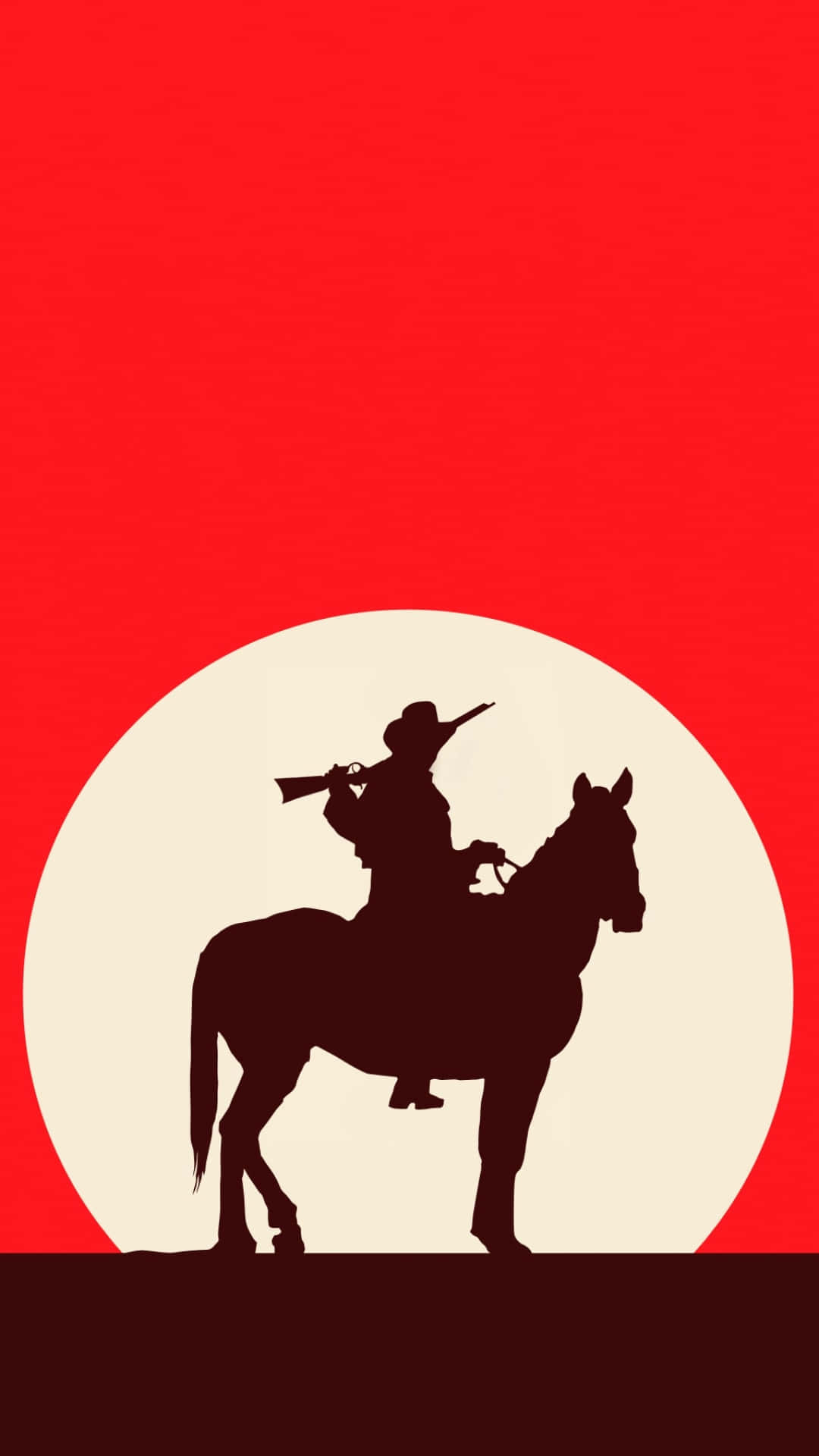 cowboy, horse, rifle, Full HD Phone Wallpaper