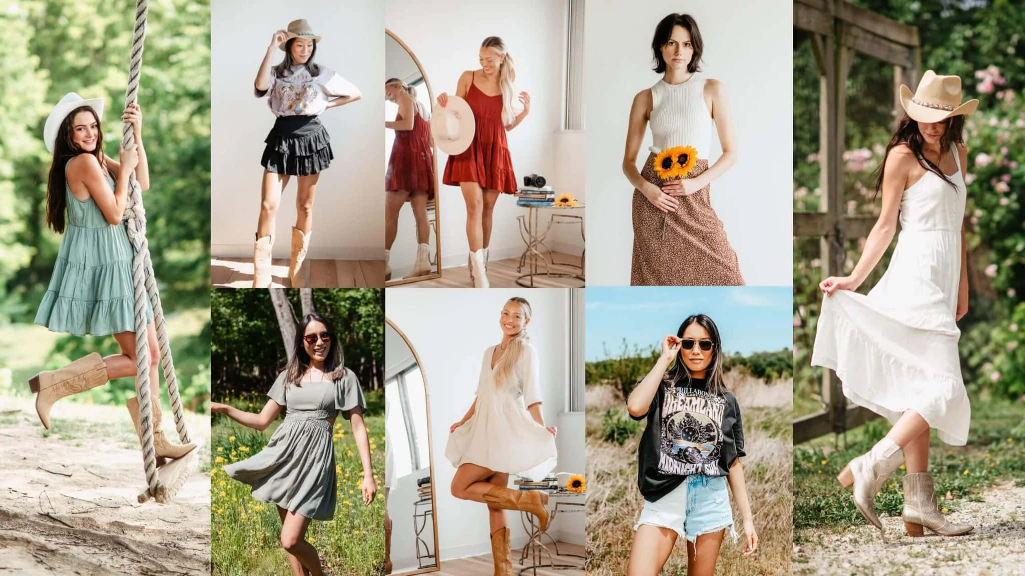 Coastal Cowgirl, boho chic outfits, dresses, Full HD Desktop Wallpaper