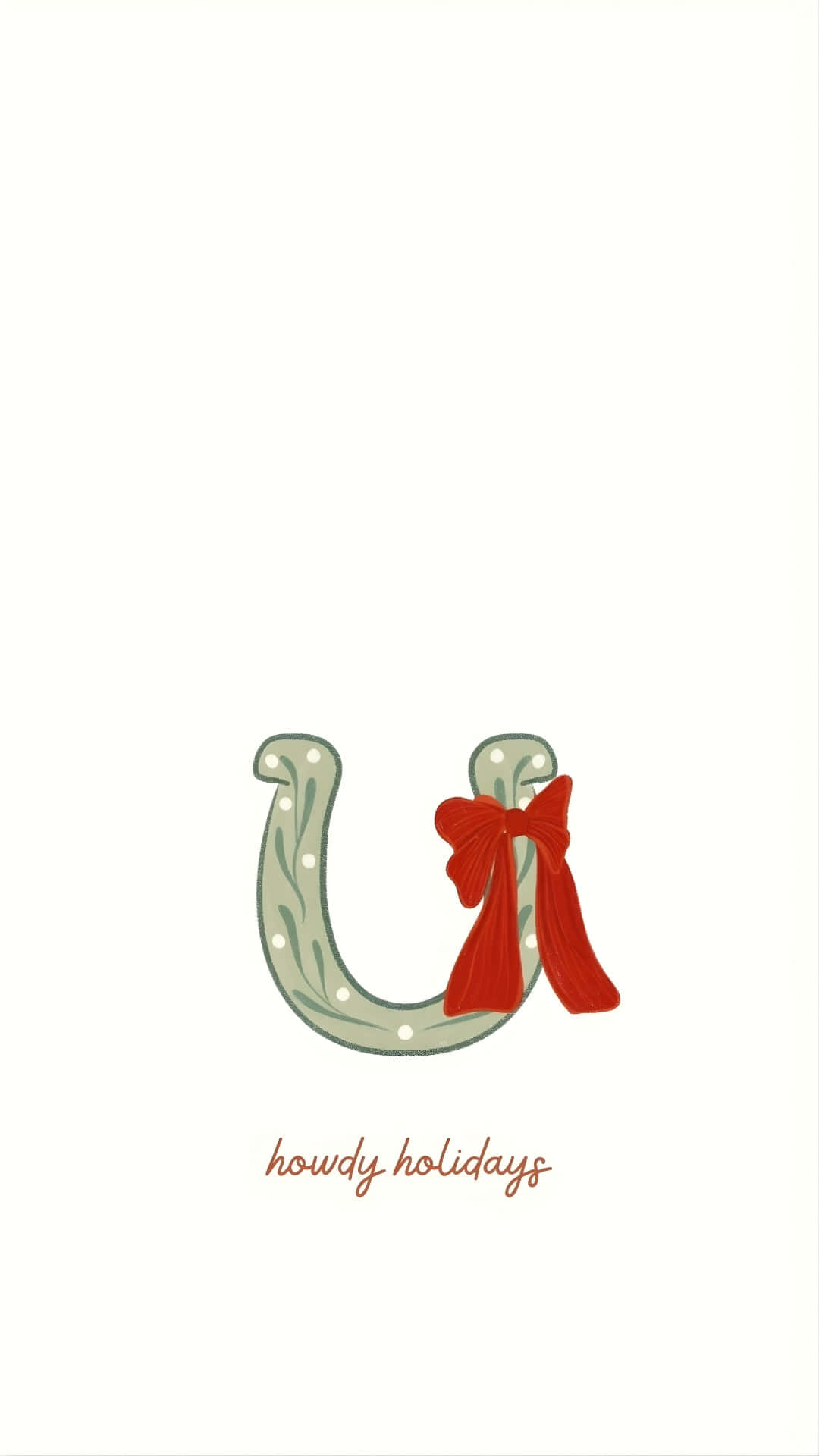 Cowgirl Christmas, horseshoe, white polka dots, Full HD Phone Wallpaper