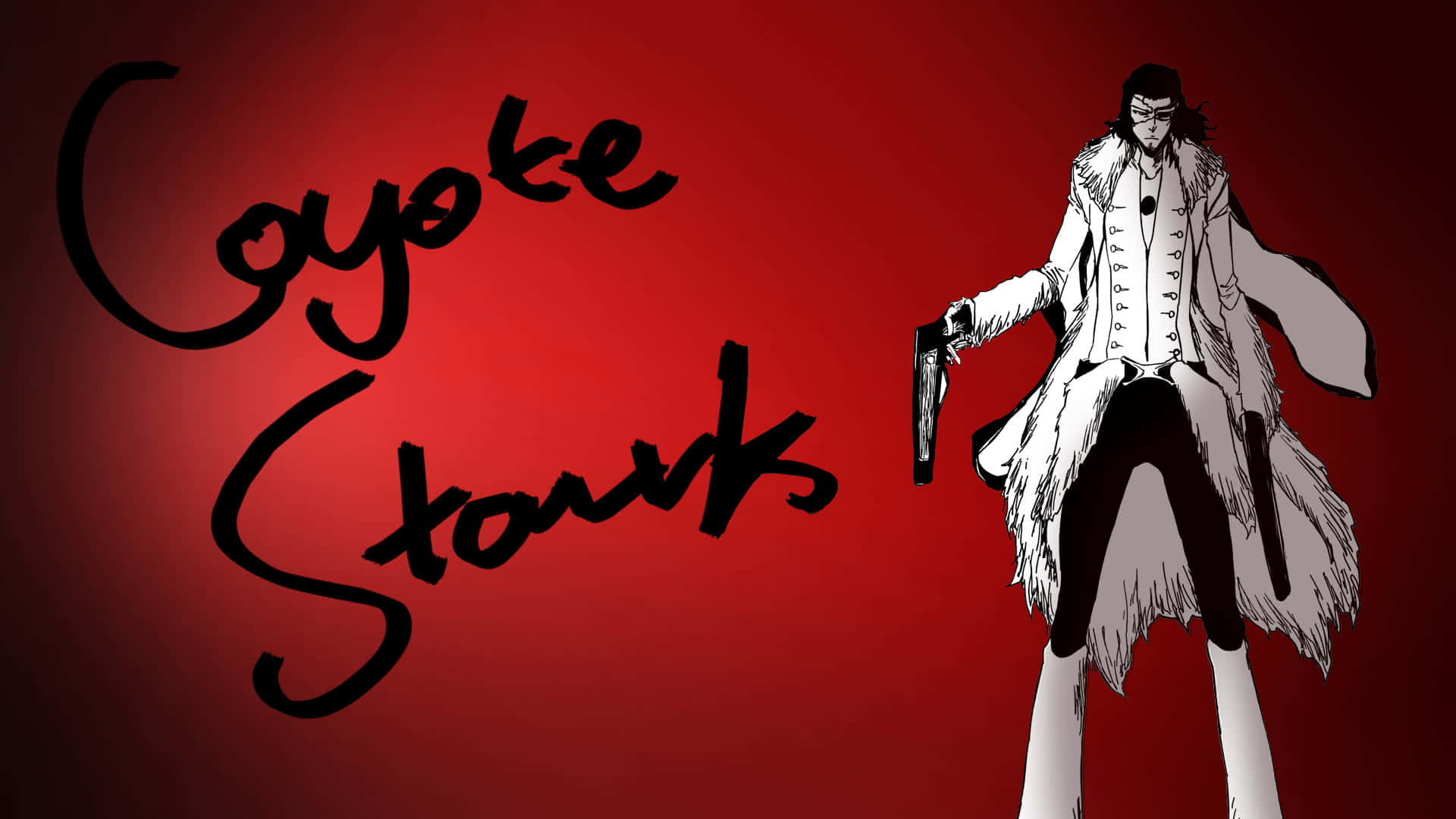 Coyote Starrk, white coat, gun, Full HD Desktop Wallpaper