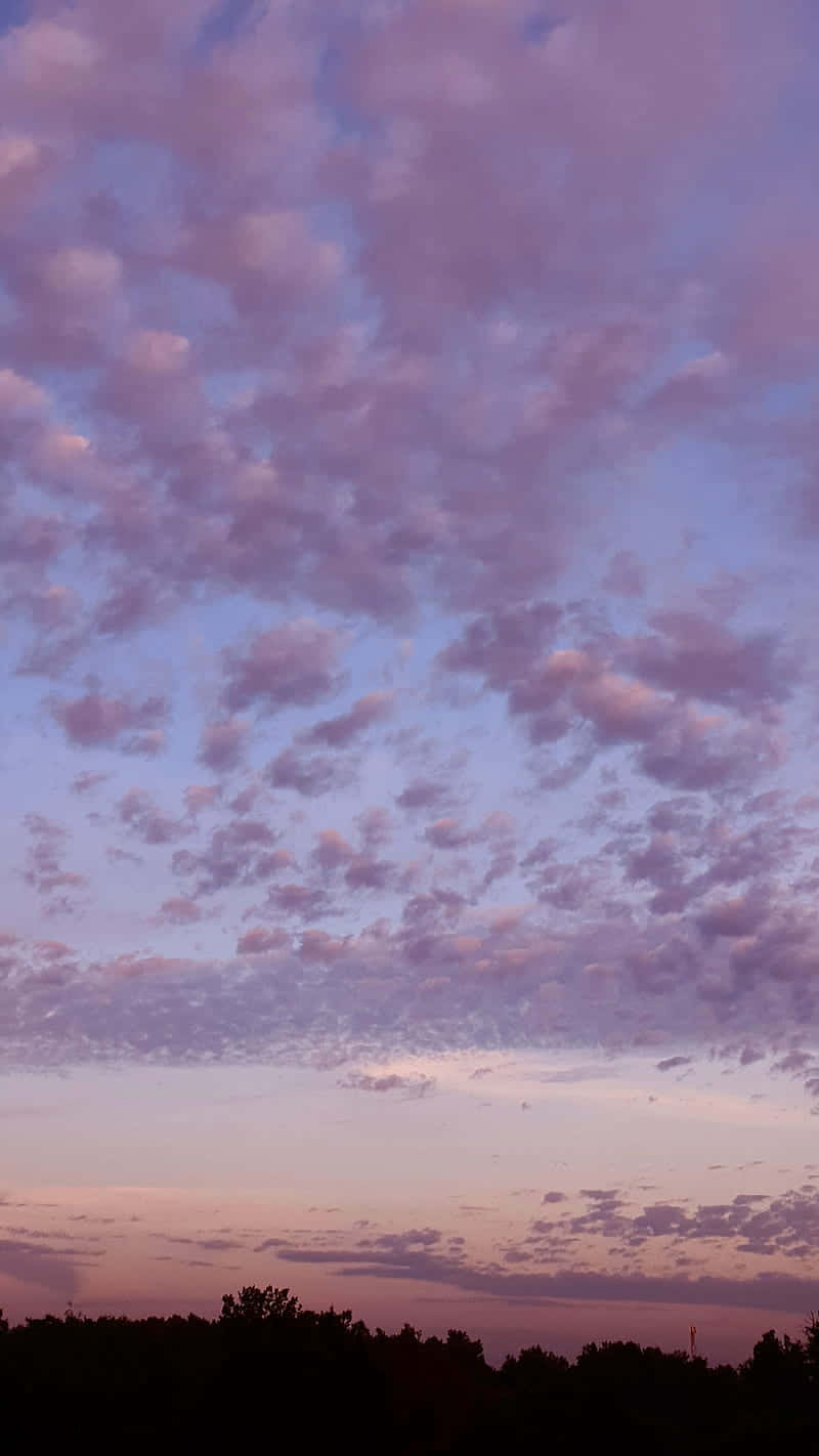 twilight sky, pastel clouds, soft pink and purple clouds, HD Phone Wallpaper