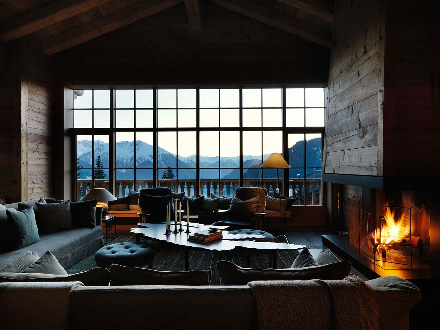 cozy fire, rustic cabin, roaring fireplace, HD Desktop Wallpaper
