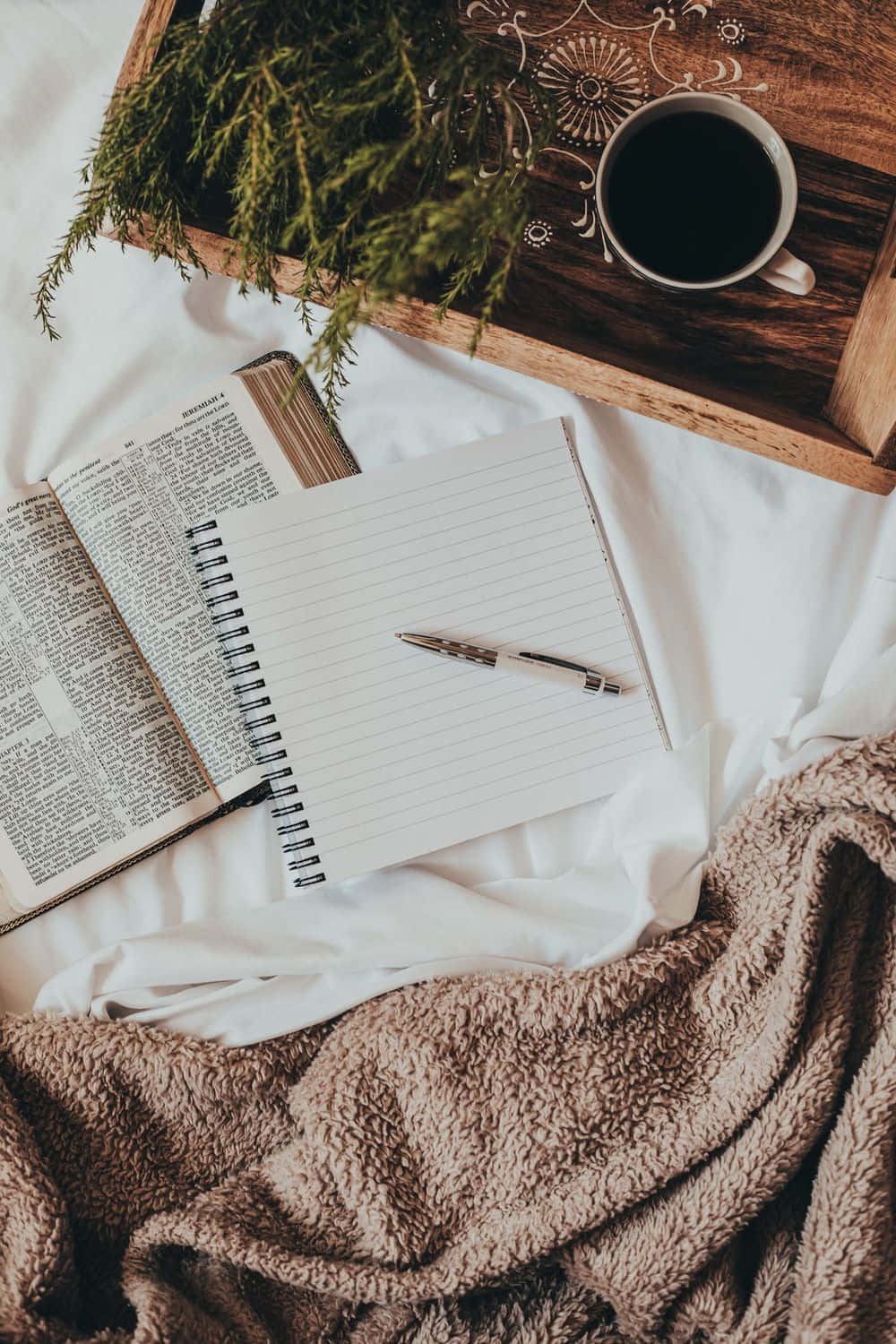 Cozy iPhone, wooden tray, coffee, HD Phone Wallpaper