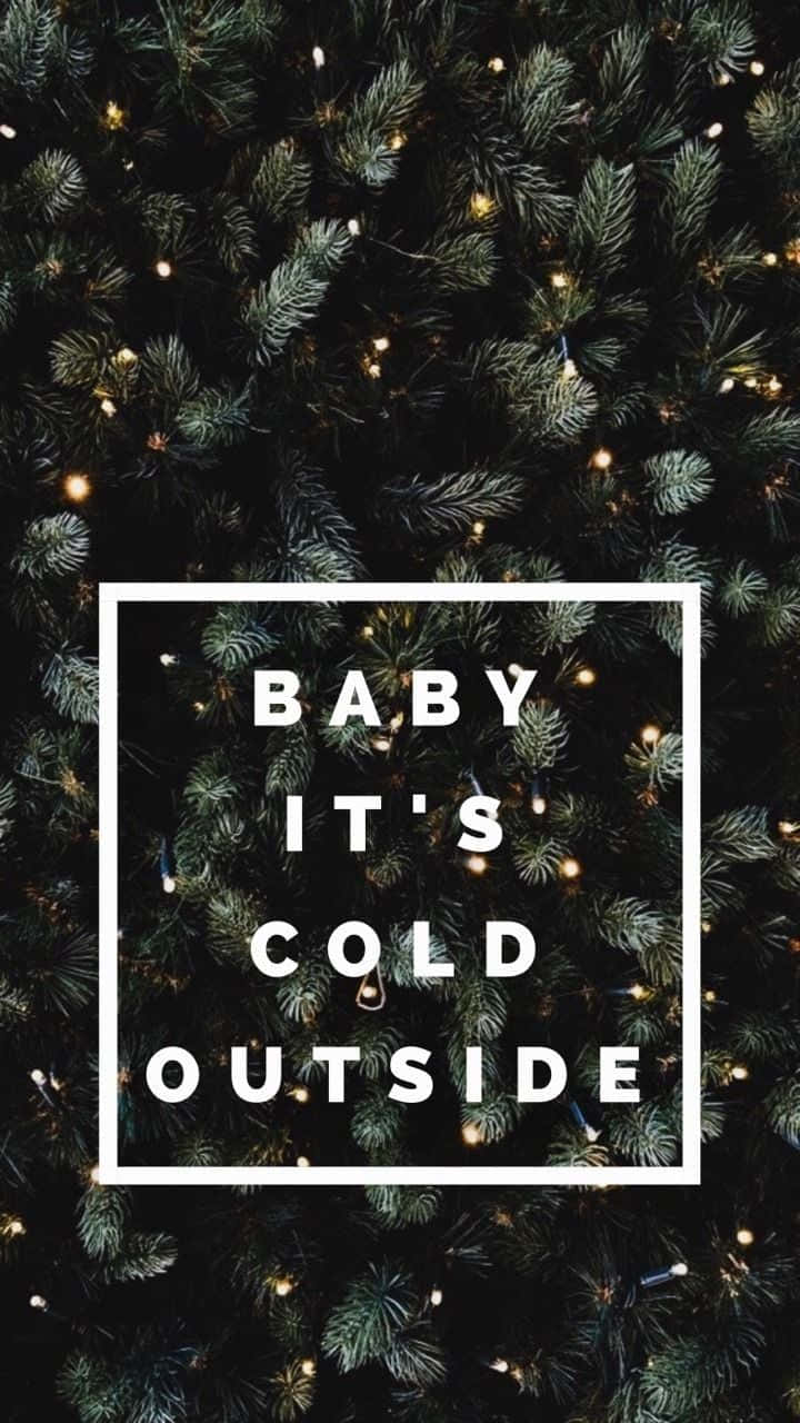 Cozy Winter Tumblr, dark pine branches, twinkling fairy lights, HD Phone Wallpaper