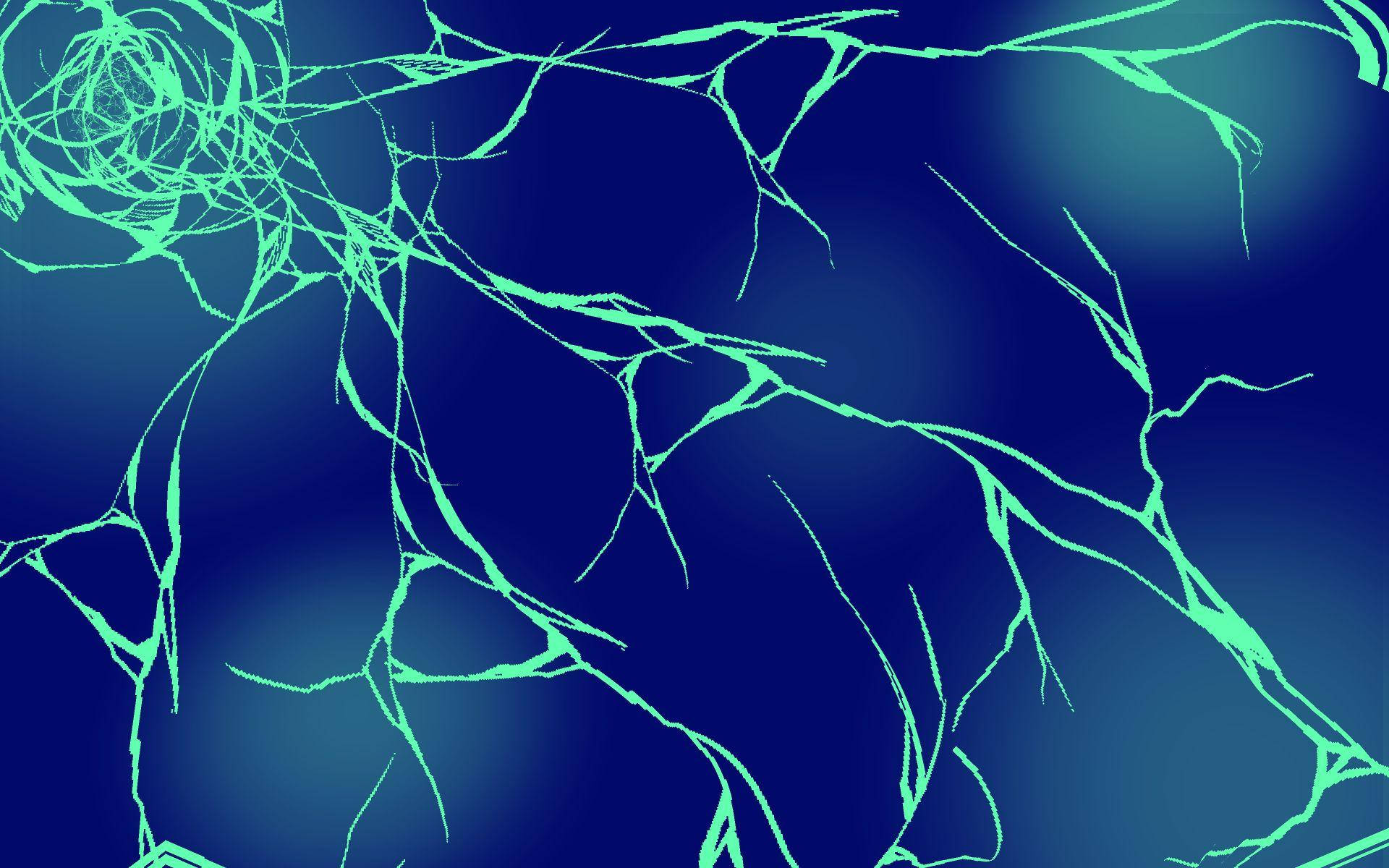 cracked computer screen, neon green, neural network lines, Full HD Desktop Wallpaper