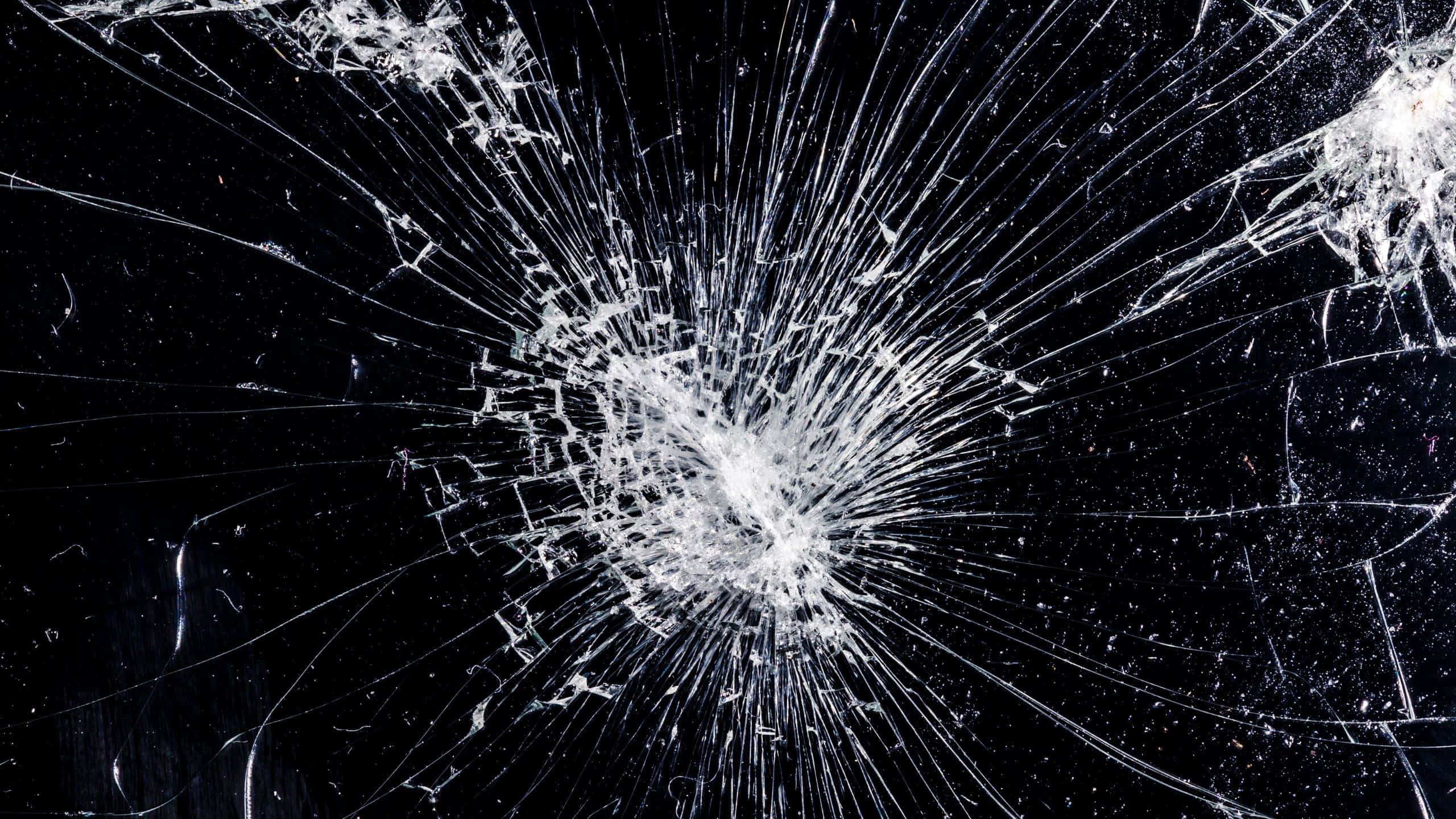 cracked screen, shattered glass, white cracks, 2K Desktop Wallpaper