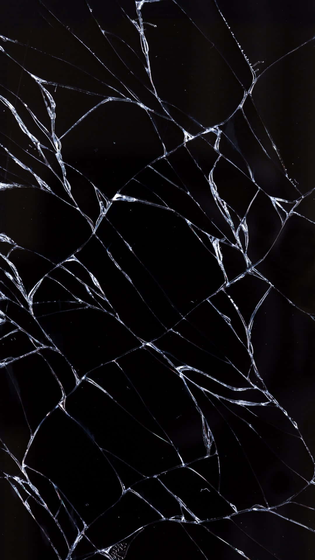 cracked screen, shattered glass surface, white cracks, Full HD Phone Wallpaper