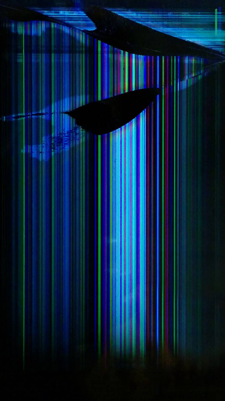multicolored stripes, cracked screen, vibrant vertical color bars, HD Phone Wallpaper