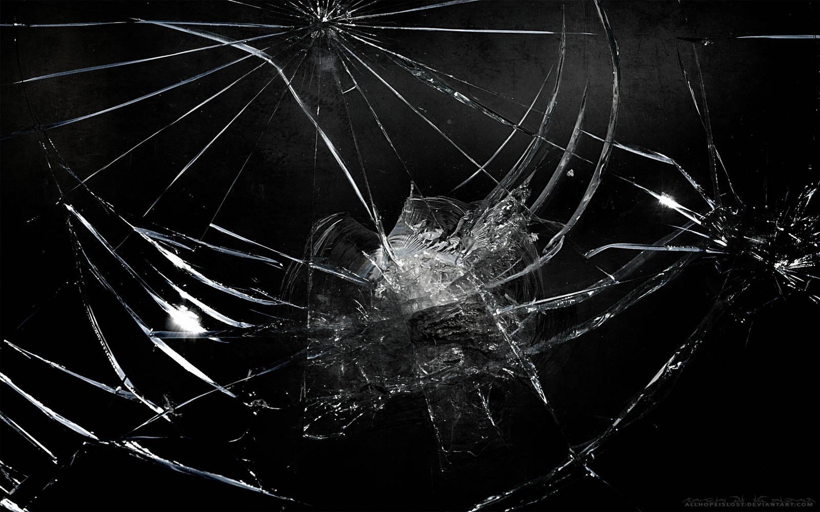 dark glass, cracked screen, shattered glass, HD Desktop Wallpaper