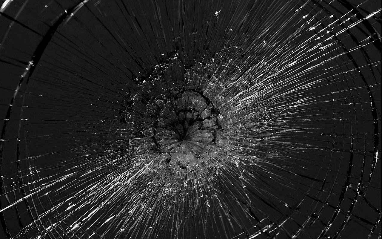 cracked screen, shattered glass, radial cracks, HD Desktop Wallpaper