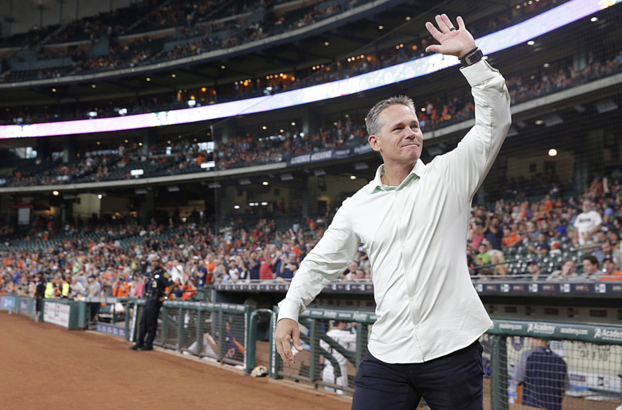 Craig Biggio, white shirt, baseball stadium dugout, Full HD Desktop Wallpaper
