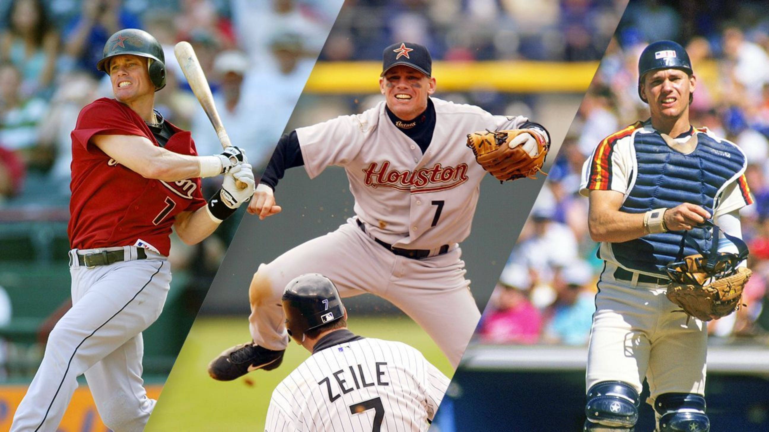 Craig Biggio, baseball players, batter swinging, 2K Desktop Wallpaper