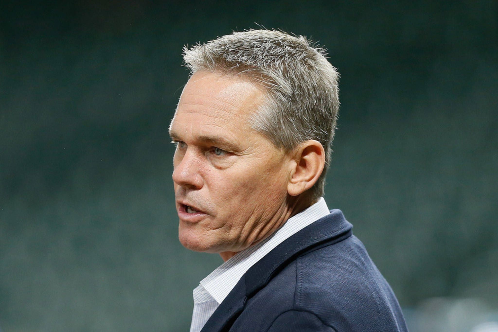 Craig Biggio, dark suit, gray hair, Full HD Desktop Wallpaper