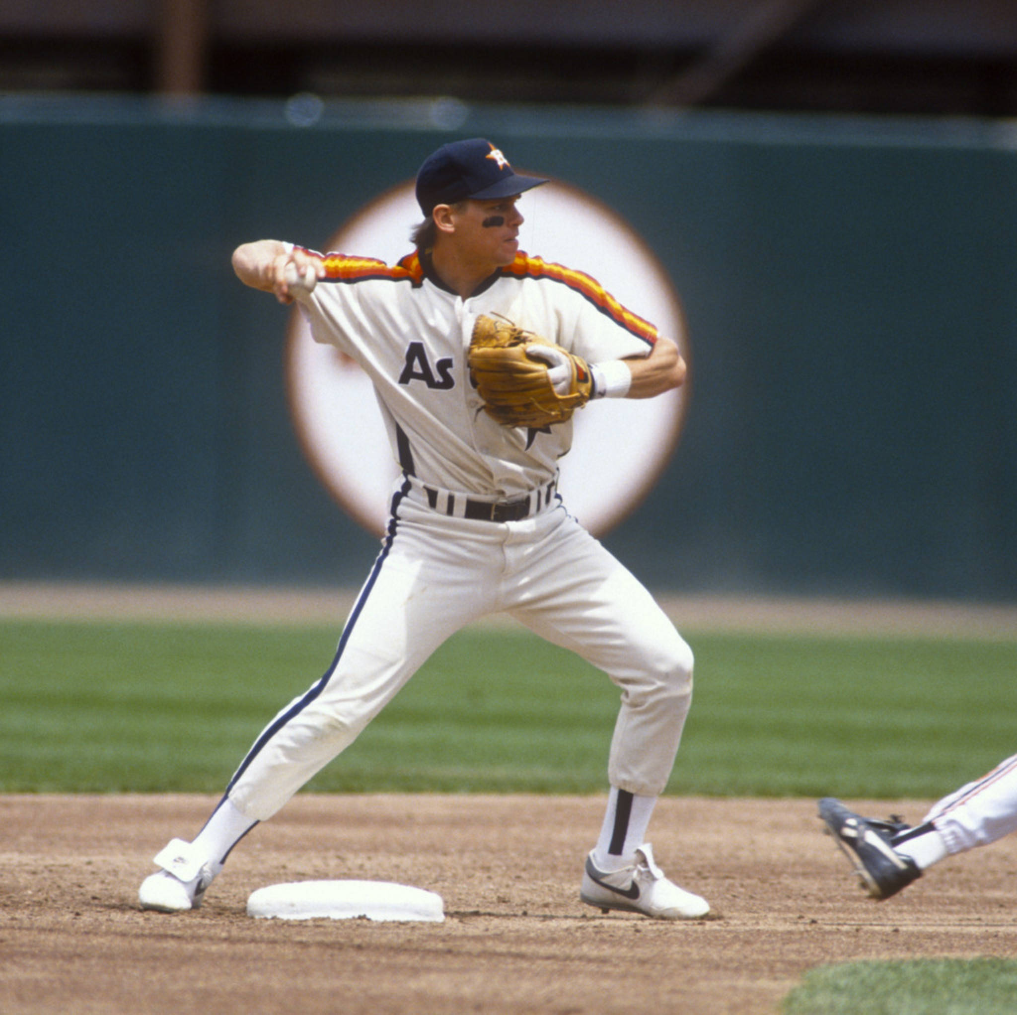 Craig Biggio, white uniform, orange trim, Full HD Desktop Wallpaper